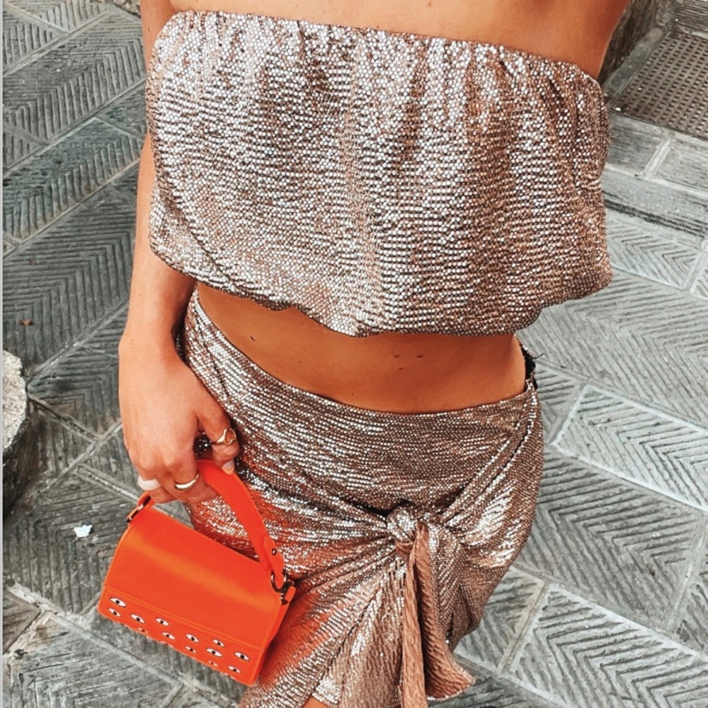 NWT - Show Me Your Mumu - micro teeny sequin tube top
